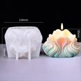 thumbnail image 2 of Vela en Forma de Concha 3D Molde de Silicona Rayas Concha Pastel Chocolate Molde de Silicona Jabón Molde Agua Concha Molde,D, 2 of 7