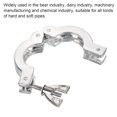 thumbnail image 5 of Uxcell KF25 Vacuum Clamp, 3 Pack Aluminium Alloy Durable Double Pin Hose Clamp with Wing Nut, Silver, 5 of 5