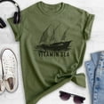 thumbnail image 2 of Sailing Vitamin Sea T-shirt, Unisex Women's Men's Shirt, Summer Shirt, Sailboat Shirt, Sailing Shirt, Heather Military Green, Medium, 2 of 6