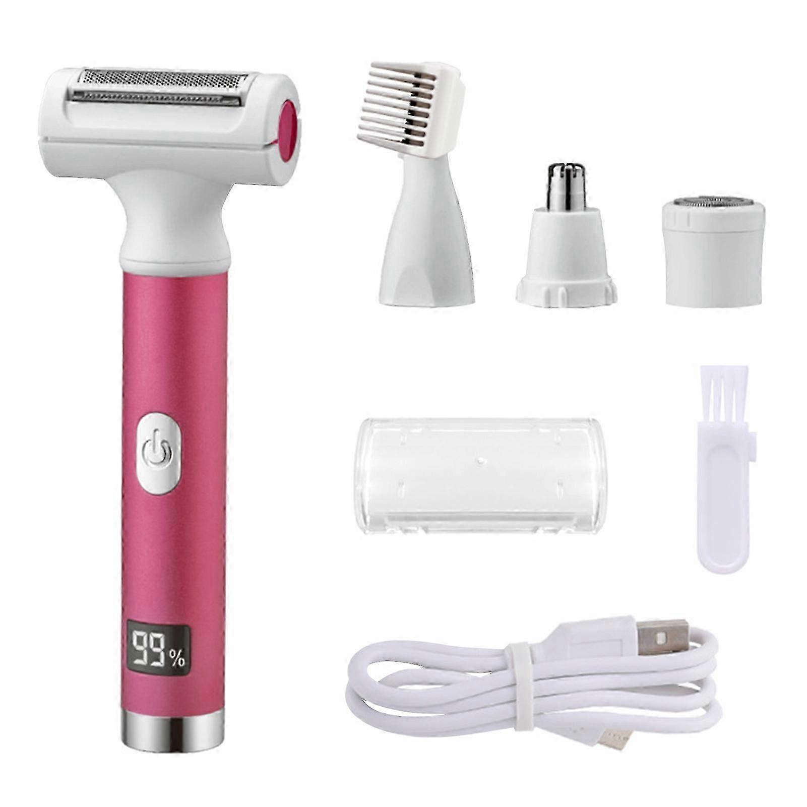Walmart Elec Razor 4-in-1 Electric Shaver for Women, USB-C Rechargeable Cordless Electric ...