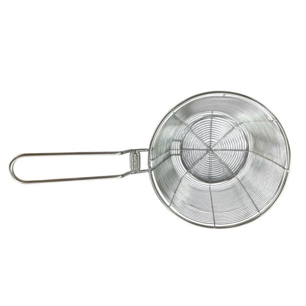 Colador de alimentos de acero inoxidable, utensilio de cocina, colador para ollas calientes, cesta para freír 14cm