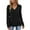 Black, variant on EDFBUYKRS Fall Button Down Shirts for Women Solid Color Long Sleeve Blouses Fall Work Casual Tops with Pocket L