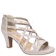 thumbnail image 1 of Sandalia Easy Street Bee para mujer con tacón, 6 cm, color natural iridiscente, 1 of 6
