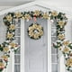 thumbnail image 2 of TOYANDONA 12 piezas de flores de árbol de Navidad con purpurina artificial, flores de pascua, decoración para el hogar, fiesta, decoración de temporada con tallos y clips, 2 of 4