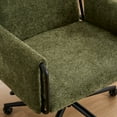 thumbnail image 7 of Kidol & Shellder Boucle Green Office Chair with Adjustable Height & Rolling Wheels - 300 lbs Weight Capacity with Armrests - Padded Desk Chair for Home Office, Bedroom, Makeup Vanity, 7 of 7