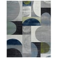 thumbnail image 2 of Safavieh Hollywood Damhan Abstract Area Rug, Gray/Blue, 9' x 12', 2 of 10