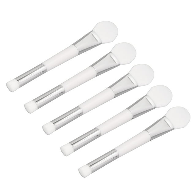 Silicone Facial Brush, 2 in 1 Double Headed Makeup Brush 5pcs for Home
