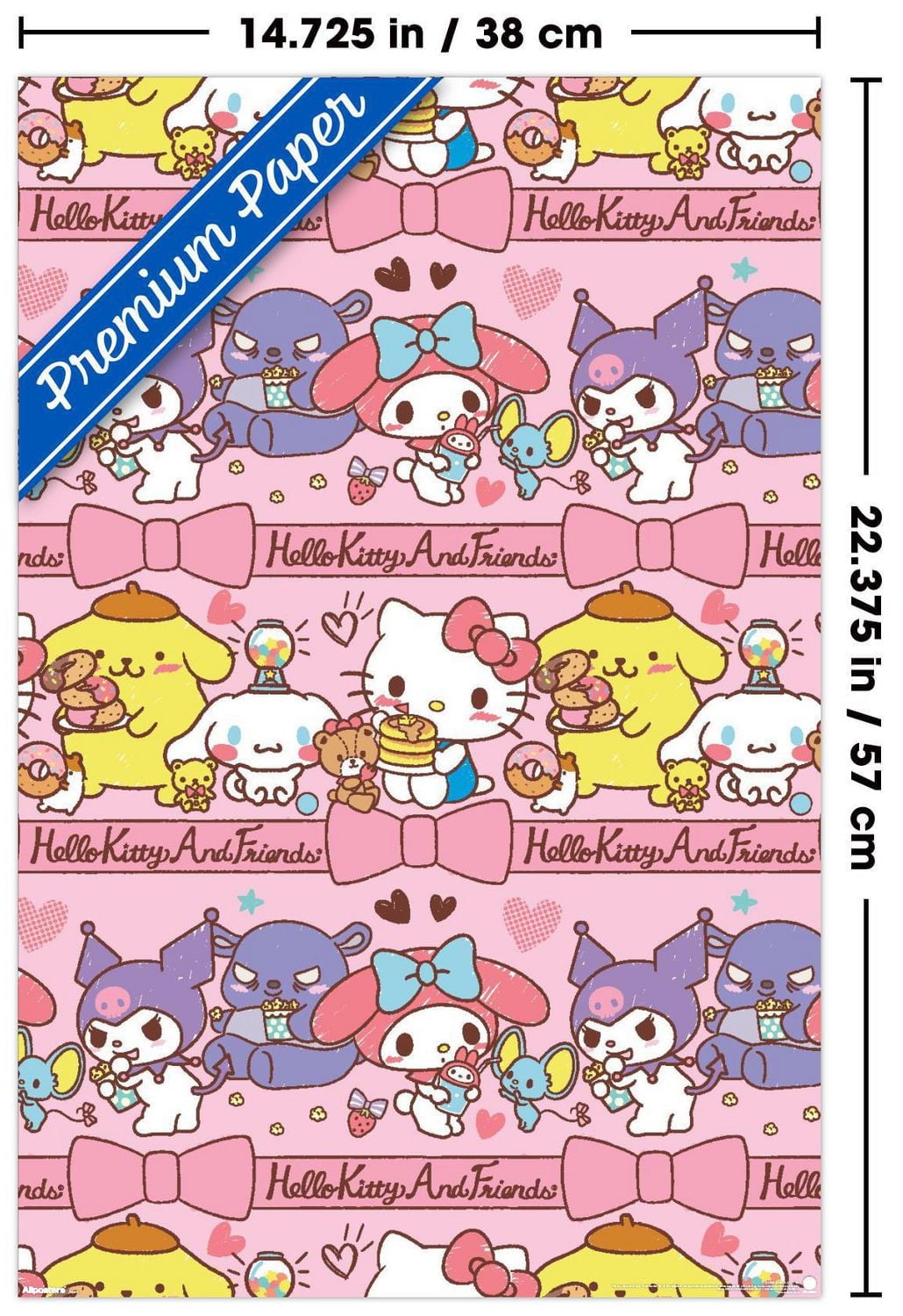 Hello Kitty and Friends: 25 Snack Time - Collage Wall Poster