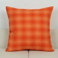 thumbnail image 4 of Aufmer 1 Pcs Decorative Woven Pillow Cover - Premium Linen Fabric Square Cushion Case 17.72x17.72in, Plaid Design for Home Decor(Orange), 4 of 6