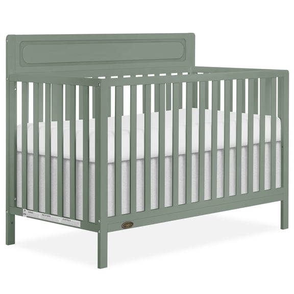 Dream On Me Avery 5-in-1 Convertible Crib, Meadow Green