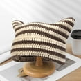thumbnail image 5 of UDIYO Crochet Hats for Women Handmade Knit Cat Ear Beanie Hat Winter Fox Hat Slouchy Vintage Goth Grunge Beanies, 5 of 8