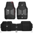 thumbnail image 6 of FH Group Universal Trimmable 3pcs Rubber Red Car Floor Mats w. Air Freshener, 6 of 6