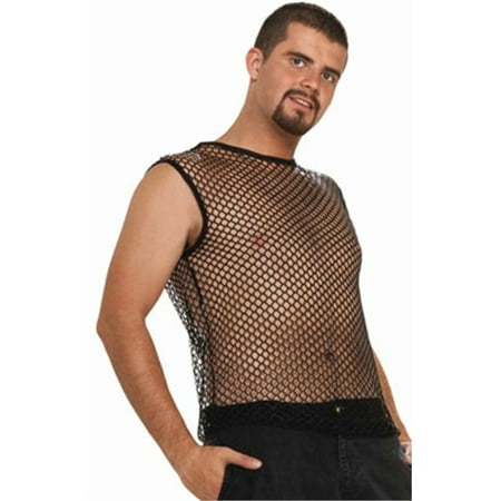 mens fish net shirt