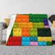 thumbnail image 1 of Fotbe Colorful Building Blocks Manta de Franela con Estampado, Manta Ultrasuave para Cama, Sofá, Auto, Hipoalergénica y Antibolitas-60"x50", 1 of 6