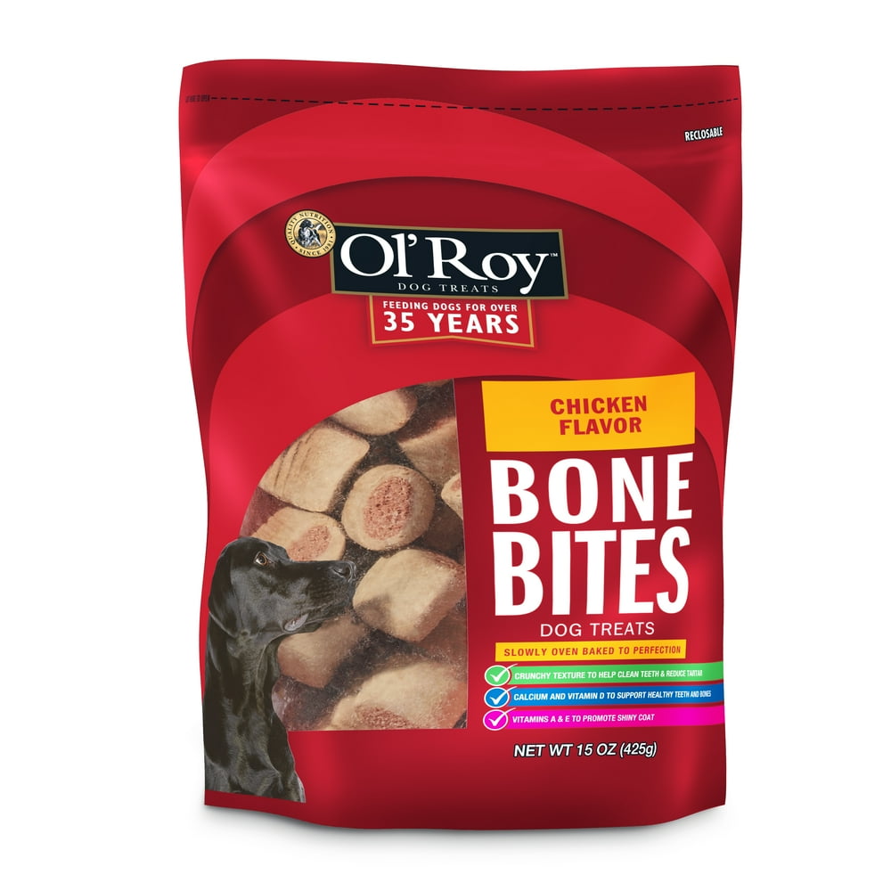 Ol' Roy Bone Bites Dog Treats, Chicken Flavor, 15 oz