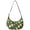 Black-14, variant on Bright Lemon and Flowers Shoulder Bag for Women, Lightweight Crossbody Hobo Purse, Retro Summer Fruit Tote Handbag, Water-Resistant with Spacious Design