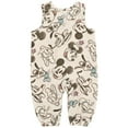 thumbnail image 4 of Disney Mickey Mouse Goofy Donald Duck Minnie Mouse Newborn Baby Boys Romper Gray 0-3 Months, 4 of 5