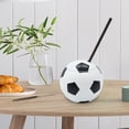 thumbnail image 3 of Vasos deportivos con forma de balón de 450 ml con tapa y pajita para reuniones familiares Fútbol, 3 of 9