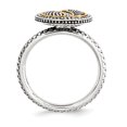 thumbnail image 2 of Bague Antique en Argent Sterling & 14k Stackable Expressions Taille 8, 2 of 3