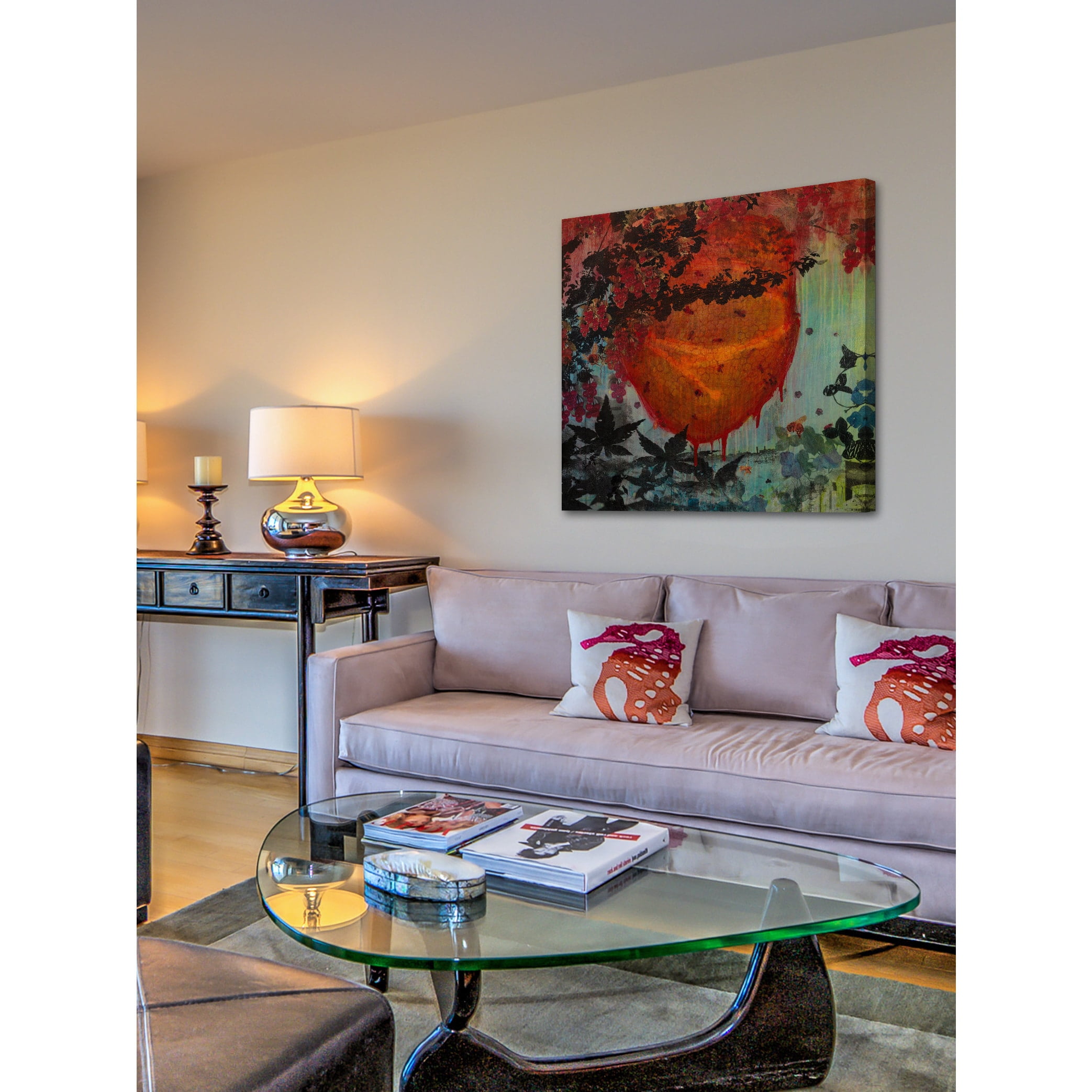 "Bee Hive in Motion" Painting Print on Wrapped Canvas