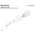 thumbnail image 3 of Kingston Brass KS4031KL Whitaker Single-Handle Six-Way Diverter Valve with Round Trim Kit in Polished Chrome, 3 of 5