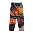 thumbnail image 5 of Balery Dynamic Fire Bird Art print Women's Pajama Pants,Ultra Lightweight Pjs,Lounge Pant-XX-Large, 5 of 9