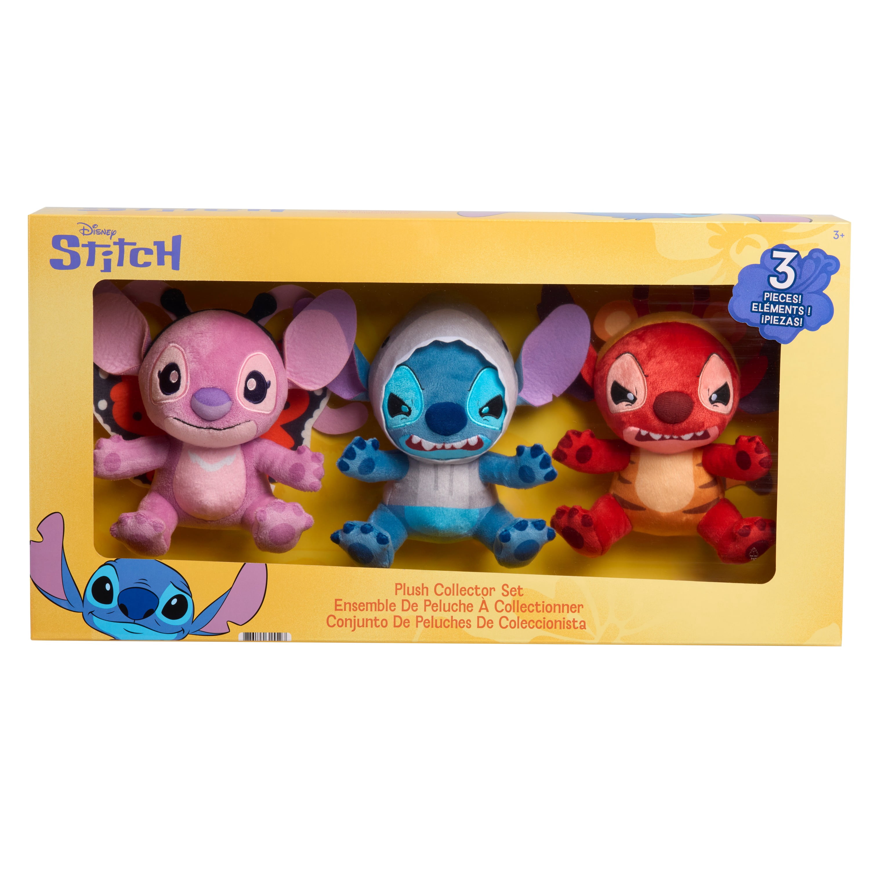 Disney Stitch Plush Collector Set, 4-Piece “Stitch Goes Wild” Plush Toys, Walmart Exclusive, Ages 3+