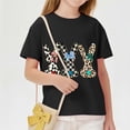 thumbnail image 4 of CYRBOKO Kids Easter T-shirts, Short Sleeve Casual Cotton Holiday Girls Summer Tops Black Size 13-14 T, 4 of 8