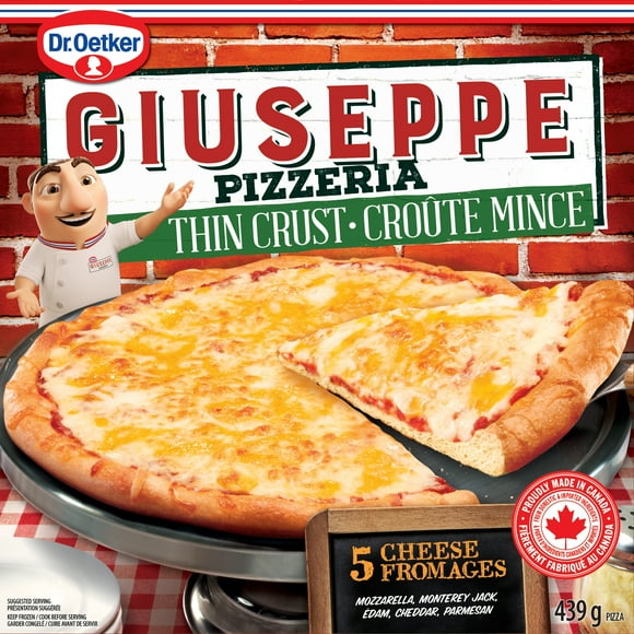Dr. Oetker Giuseppe Pizzeria Thin Crust 5 Cheese Pizza, 439 g