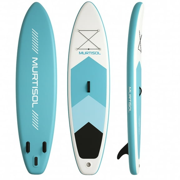 11FT Inflatable Stand up Paddle Board Ultra-Thick Durable PVC w/Premium SUP Accessories & Carry Bag |upgraded paddle boards w/ 3 Fish Fin for Paddling |Up to 300LB