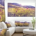 thumbnail image 1 of Mountain Pasture with Pink Flowers - Large Flower Canvas Art Print, 1 of 3