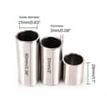 thumbnail image 3 of Guitar Slide, Stainless Steel Guitar Bass Slide Cylinder Tube Guitar Tone Accessory Replacement for Bass, Ukulele, 3 of 8