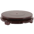 thumbnail image 3 of 1Set Dark Brown Planter Holder for Corridors Home Display Pedestal 7.1in Diameter, 3 of 9