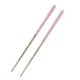 thumbnail image 4 of 3Pcs/Set Portable Travel Utensils Stainless Steel Spoon Fork Chopsticks Set for SchoolPink Gold (Pink Storage Box), 4 of 5
