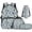 Fish Camo Print, variant on Bulopur Boys 17 Inch Backpack Set, 4 Piece Hunting Deer Print School Bookbag with Lunch Box, Water Bottle Holder and Pencil Case for Elementary