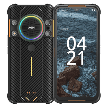 AGM Cell Phone Unlocked(2022), Rugged Phone 109dB Loud Speaker, 6.52" HD Screen Rugged Smartphone Unlocked, 4G 64G, Night Vision Camera, IP68, Waterproof Phone, Drop-Proof, Android 12 Black