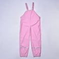 thumbnail image 6 of TOOYOU Boys Girls Romper Toddler Water Proof Rain Pants Dungarees Windbreak Cute Suspender Trousers Pants For Boys And Girls Children Fashion Rain Wear Pink Size 4-5 Years, 6 of 8