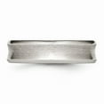 thumbnail image 3 of Stainless Steel Concave Beveled Edge 6mm Brushed/Polished Band, 3 of 9