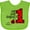 Apple Green, variant on Inktastic Our Little Ladybug is 1 Boys or Girls Baby Bib