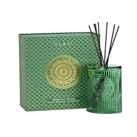 D.L. & Co. Signature Emerald Woods Oval Diffuser 6.7oz
