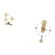 thumbnail image 5 of Reloj de pared Figura Estatua Metal Flores Hoja Escultura Hierro Acrílico Adorno silencioso Base estable Adecuado para sala de estar Dormitorio Oficin, 5 of 8