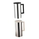thumbnail image 1 of 2 teteras de metal con asa para viaje, picnic, cocina, hotel beis negro, 1 of 9