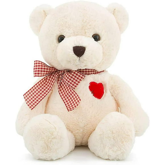 Teddy Bear Stuffed Animal Plushcute Teddy Bear Plush Toys Gifts For Children And Girlfriends (white, 13.78")