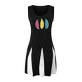thumbnail image 3 of WILLBEST Baddie Dresses Women's Printed Round Neck Striped Tank Maxi Dress, 3 of 4