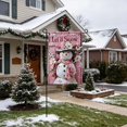 thumbnail image 4 of Christmas Garden Flag Double Sided Printed Festive Yard Banner Linen Outdoor Holiday Decoration for Patio, 4 of 6
