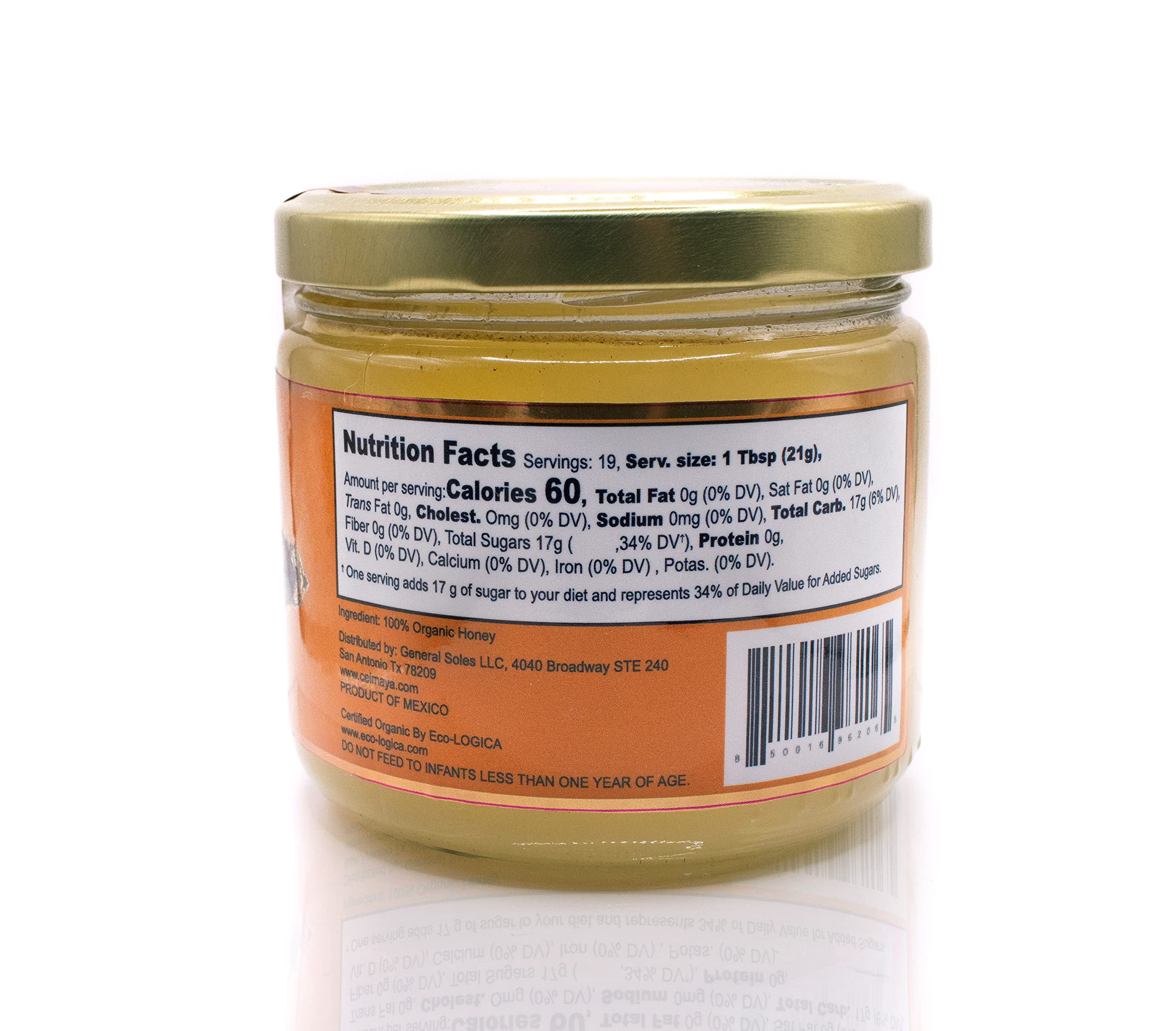CEIMAYÁ | Forest Honey, Orange Blossom, pure raw honey, 100% Organic & Kosher | 14 oz