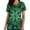 D, variant on Women's St. Patrick's Day Scrub Top Plus Size V-Neck Short Sleeve Scrub Top Printed Workwear Nurse Uniform,XXL,A