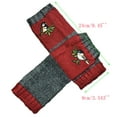 thumbnail image 3 of Penkiiy Arm Warmers Fingerless Gloves For Women Women Gloves Winter Knitted Gloves Warm Plus Velvet Embroidere Outdoor Gloves Red Gloves, 3 of 4