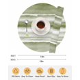 thumbnail image 6 of 13 Inch Round Placemats Set of 6, Sage Green Stripes Non Slip Heat Insulation PP Table Mats, Watercolor Gradient Abstract Striped Washable Place Mats for Kitchen Dining Party Table Decor, 6 of 7