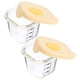 thumbnail image 1 of Juego de 2 recipientes de vidrio para almacenar comida de bebé, 230 ml. Tazones de vidrio transparente con tapa, herméticos, aptos para congelador y microondas., 1 of 8